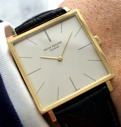 vintage patek philippe gold bracelet lugless|Patek Philippe Vintage Square 3490 .